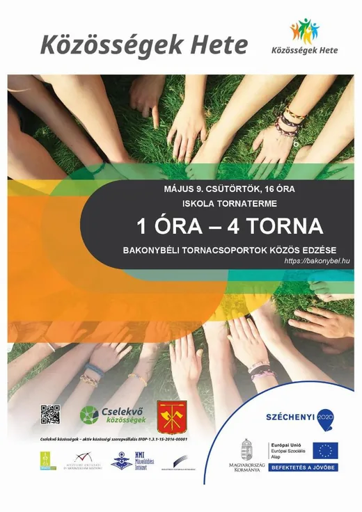 '1 óra-4 torna a Közösségek Hete keretében' cikk borítóképe