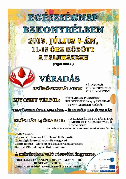 '"Egészségnap" Véradás, szűrővizsgálatok' cikk borítóképe