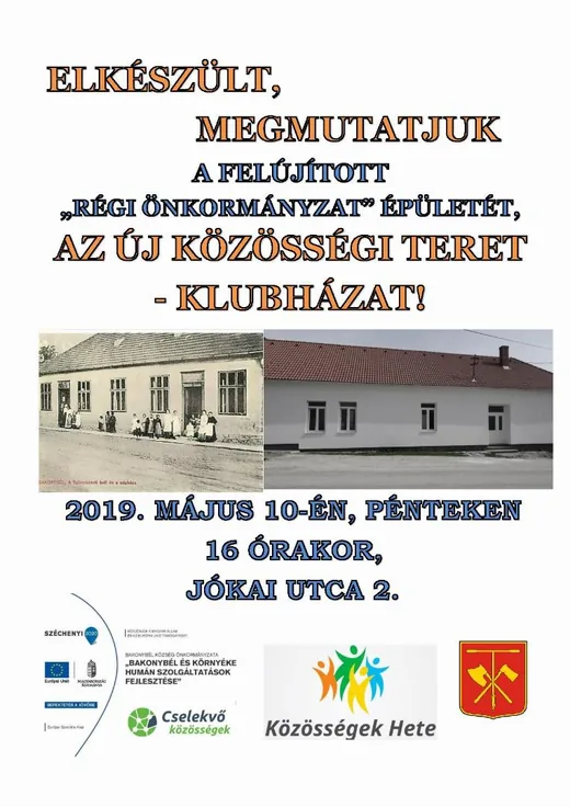 'Elkészült, megmutatjuk! -Új közösségi tér' cikk borítóképe