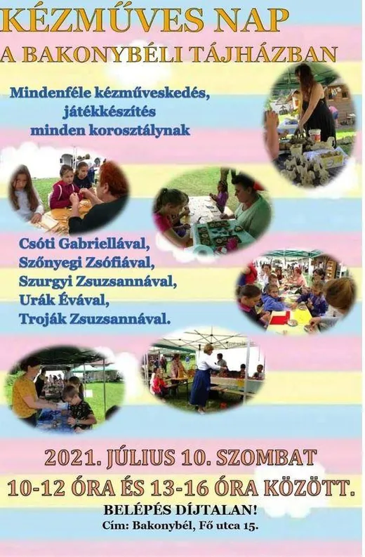 'Kézműves nap a Bakonybéli Tájházban' cikk borítóképe