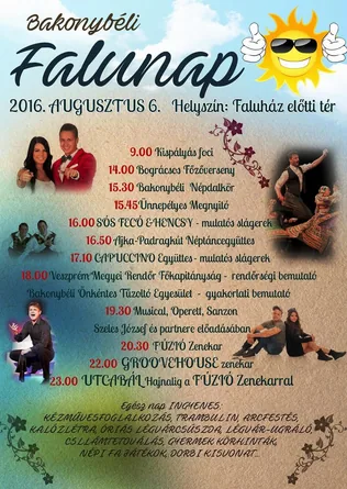 Bakonybéli Falunap 2016 borítóképe