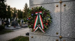  II. világháborús emléktábla megkoszorúzása borítóképe