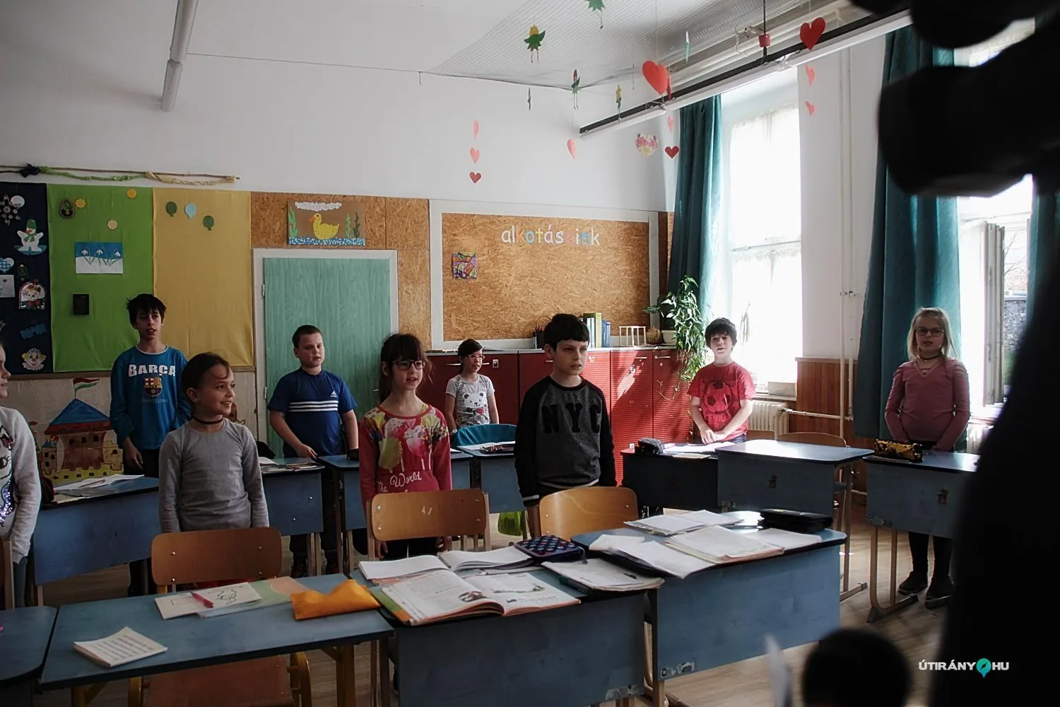 2019.03. Iskolánkban forgatott az Útirány.hu csapata