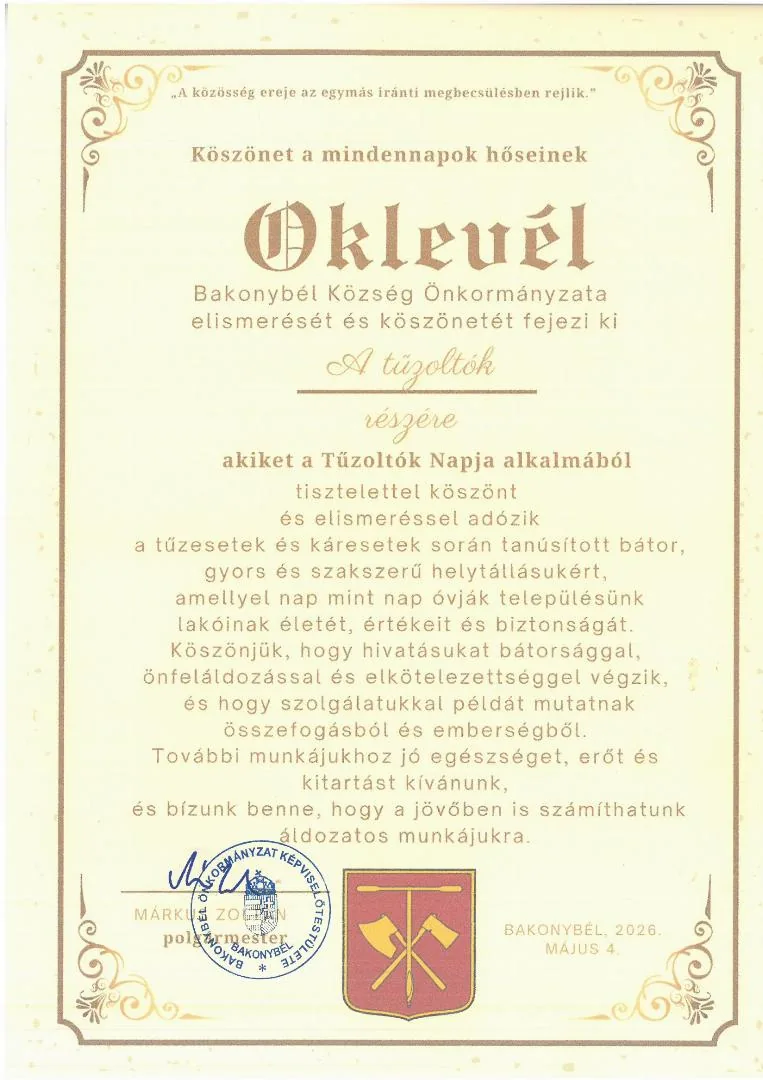 Oklevél