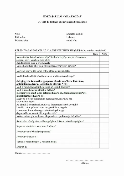 'HOZZÁJÁRULÓ NYILTKOZAT' cikk borítóképe